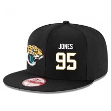 NFL Jacksonville Jaguars #95 Abry Jones Stitched Snapback Adjustable Player Hat - Black/White