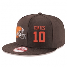 NFL Cleveland Browns #10 Sammie Coates Stitched Snapback Adjustable Player Hat - Brown/Orange