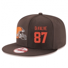 NFL Cleveland Browns #87 Seth DeValve Stitched Snapback Adjustable Player Hat - Brown/Orange