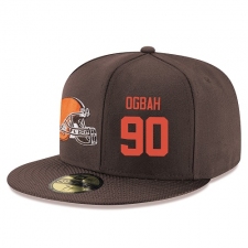 NFL Cleveland Browns #90 Emmanuel Ogbah Stitched Snapback Adjustable Player Hat - Brown/Orange