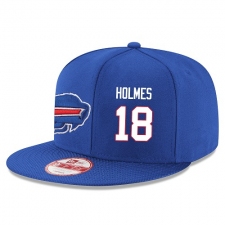 NFL Buffalo Bills #18 Andre Holmes Stitched Snapback Adjustable Player Hat - Blue/White