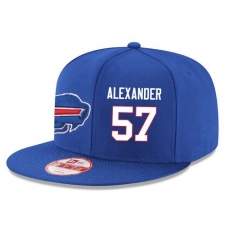 NFL Buffalo Bills #57 Lorenzo Alexander Stitched Snapback Adjustable Player Hat - Blue/White