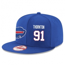 NFL Buffalo Bills #91 Cedric Thornton Stitched Snapback Adjustable Player Hat - Blue/White