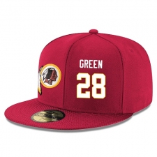 NFL Washington Redskins #28 Darrell Green Stitched Snapback Adjustable Player Hat - Red/White