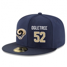 NFL Los Angeles Rams #52 Alec Ogletree Stitched Snapback Adjustable Player Hat - Navy/Gold