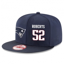 NFL New England Patriots #52 Elandon Roberts Stitched Snapback Adjustable Player Hat - Navy/White