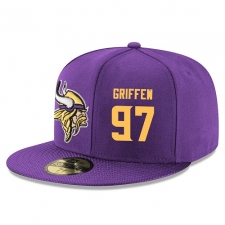 NFL Minnesota Vikings #97 Everson Griffen Stitched Snapback Adjustable Player Hat - Purple/Gold