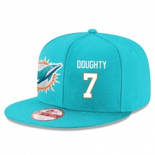 NFL Miami Dolphins #7 Brandon Doughty Stitched Snapback Adjustable Player Hat - Aqua Green/White