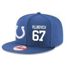 NFL Indianapolis Colts #67 Jeremy Vujnovich Stitched Snapback Adjustable Player Hat - Royal Blue/White