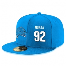 NFL Detroit Lions #92 Haloti Ngata Stitched Snapback Adjustable Player Hat - Blue/White