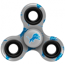 NFL Detroit Lions Logo 3 Way Fidget Spinner 3G19 - Gray