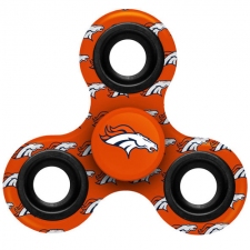NFL Denver Broncos Logo 3 Way Fidget Spinner 3E4 - Orange