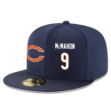 NFL Chicago Bears #9 Jim McMahon Stitched Snapback Adjustable Player Hat - Navy/White