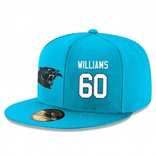 NFL Carolina Panthers #60 Daryl Williams Stitched Snapback Adjustable Player Hat - Blue/White