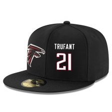NFL Atlanta Falcons #21 Desmond Trufant Stitched Snapback Adjustable Player Hat - Black/White