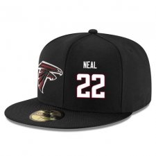 NFL Atlanta Falcons #22 Keanu Neal Elite Stitched Snapback Adjustable Player Hat - Black/White