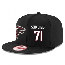 NFL Atlanta Falcons #71 Wes Schweitzer Stitched Snapback Adjustable Player Hat - Black/White