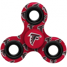 NFL Atlanta Falcons Logo 3 Way Fidget Spinner 3A30 - Red