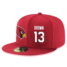 NFL Arizona Cardinals #13 Jaron Brown Stitched Snapback Adjustable Player Hat - Red/White