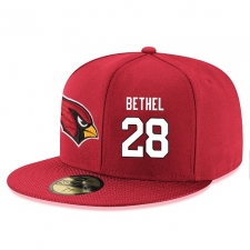 NFL Arizona Cardinals #28 Justin Bethel Stitched Snapback Adjustable Player Hat - Red/White