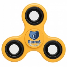 NBA Memphis Grizzlies 3 Way Fidget Spinner D73 - Yellow