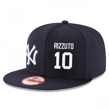 MLB Men's New Era New York Yankees #10 Phil Rizzuto Stitched Snapback Adjustable Player Hat - Navy/White