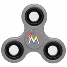 MLB Miami Marlins 3 Way Fidget Spinner G58 - Gray