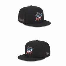 MLB Miami Marlins Snapback Hats 002