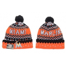 MLB Miami Marlins Stitched Knit Beanies 014
