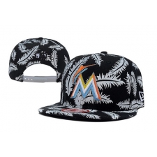 MLB Miami Marlins Stitched Snapback Hats 004
