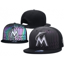 MLB Miami Marlins Stitched Snapback Hats 006