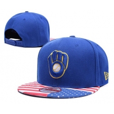MLB Milwaukee Brewers Stitched Snapback Hats 001