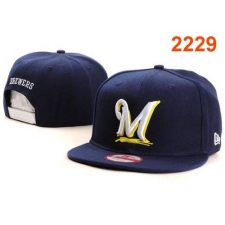 MLB Milwaukee Brewers Stitched Snapback Hats 004