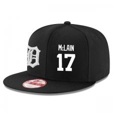 MLB Men's New Era Detroit Tigers #17 Denny McLain Stitched Snapback Adjustable Player Hat - Black/White