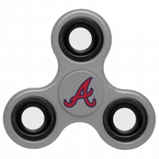MLB Atlanta Braves 3 Way Fidget Spinner G55 - Gray