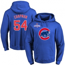 MLB Men's Chicago Cubs #54 Aroldis Chapman Royal Team Color Primary Logo Pullover Hoodie