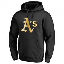 MLB Oakland Athletics Gold Collection Pullover Hoodie - Black