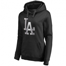 MLB L.A. Dodgers Women's Platinum Collection Pullover Hoodie - Black