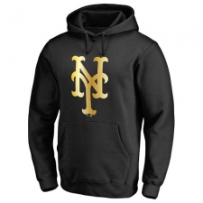 MLB New York Mets Gold Collection Pullover Hoodie - Black