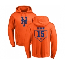 MLB Nike New York Mets #15 Tim Tebow Orange RBI Pullover Hoodie