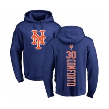 MLB Nike New York Mets #30 Michael Conforto Royal Blue Backer Pullover Hoodie