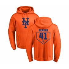 MLB Nike New York Mets #41 Tom Seaver Orange RBI Pullover Hoodie