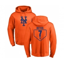 MLB Nike New York Mets #7 Jose Reyes Orange RBI Pullover Hoodie