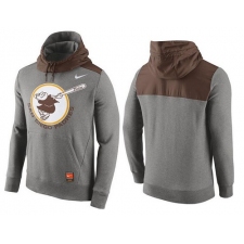 MLB Men's San Diego Padres Nike Gray Cooperstown Collection Hybrid Pullover Hoodie
