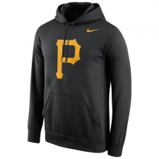 MLB Pittsburgh Pirates Nike Logo Performance Pullover Hoodie - Black