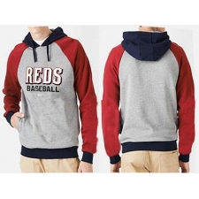 MLB Men's Nike Cincinnati Reds Pullover Hoodie - Grey/Red