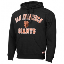 MLB San Francisco Giants Stitches Fastball Fleece Pullover Hoodie - Black