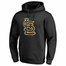 MLB St. Louis Cardinals Gold Collection Pullover Hoodie - Black