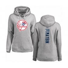 Baseball Women's New York Yankees #38 Cameron Maybin Ash Backer Pullover Hoodie