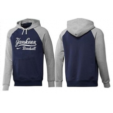 MLB Men's Nike New York Yankees Pullover Hoodie - Navy/Grey